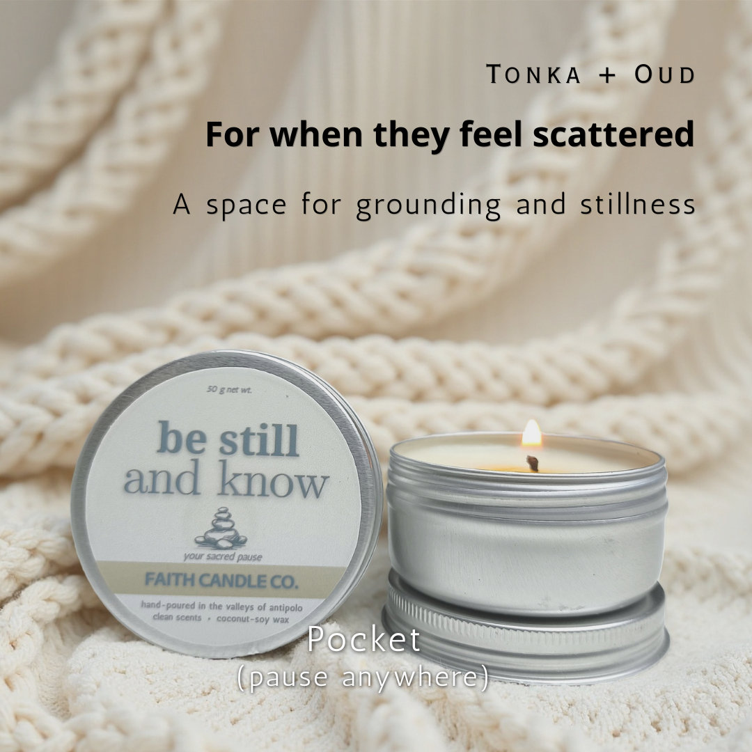 Be Still and Know Candle I Tonka & Oud 50g