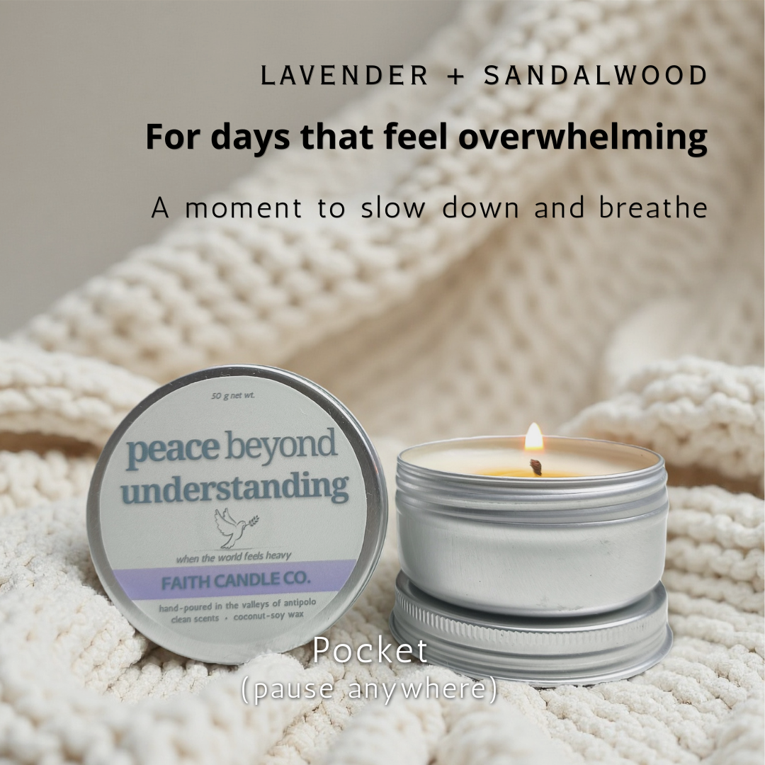 Peace Beyond Understanding Candle I Lavender & Sandalwood 50g