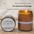 Walking on Water Candle  I Ocean Breeze & Sage 7.4oz