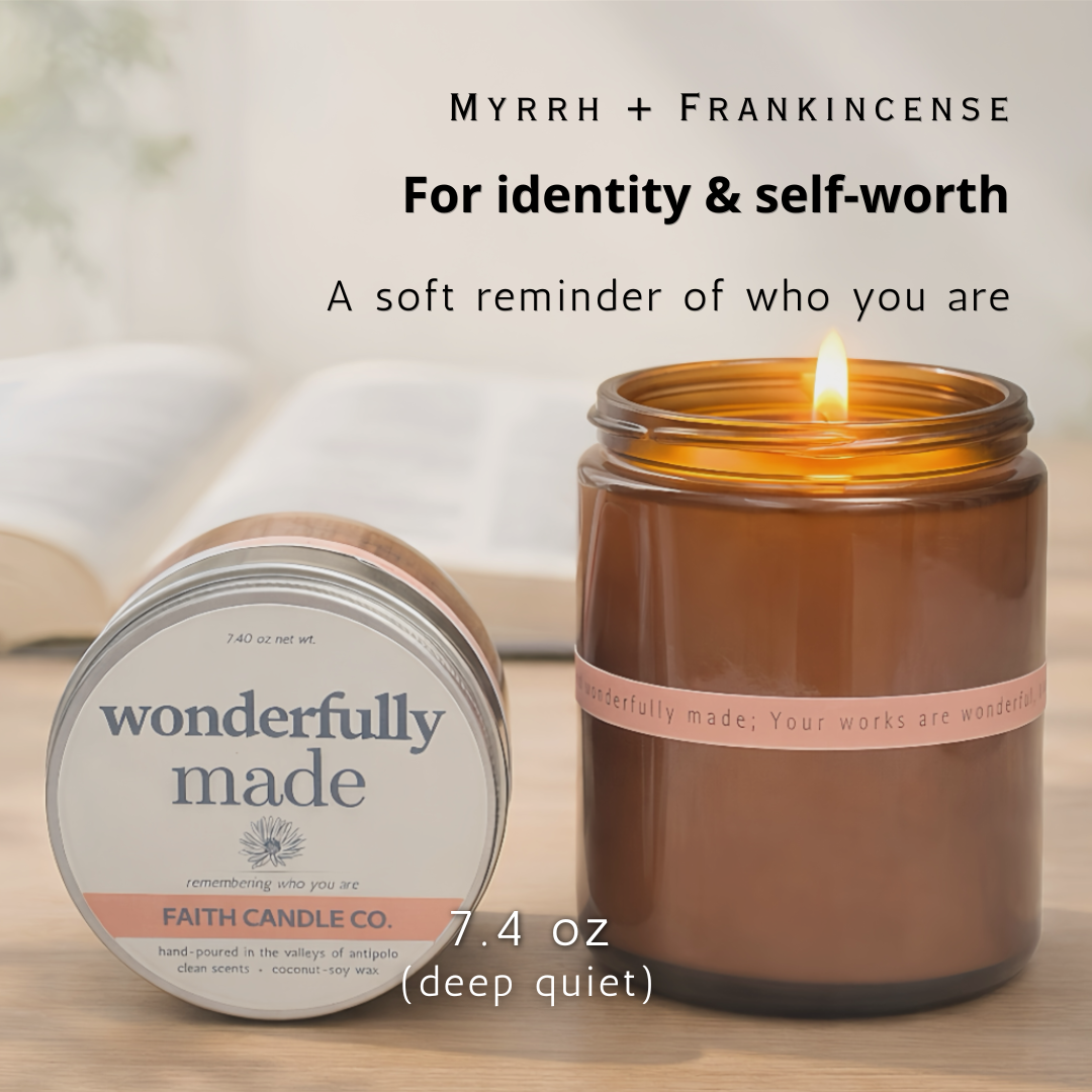 Wonderfully Made Candle I Myrrh & Frankincense 7.4oz