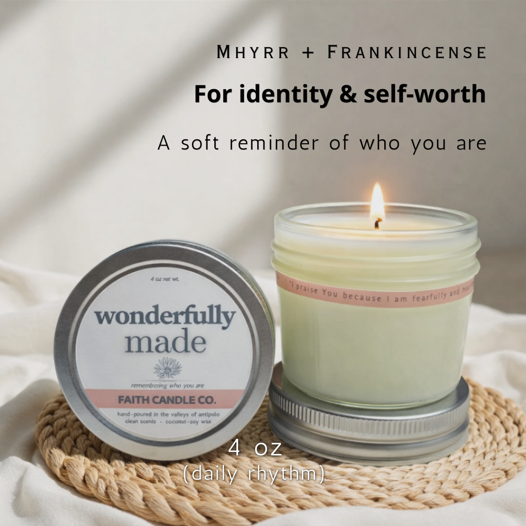 Wonderfully Made Candle I Myrrh & Frankincense 4oz